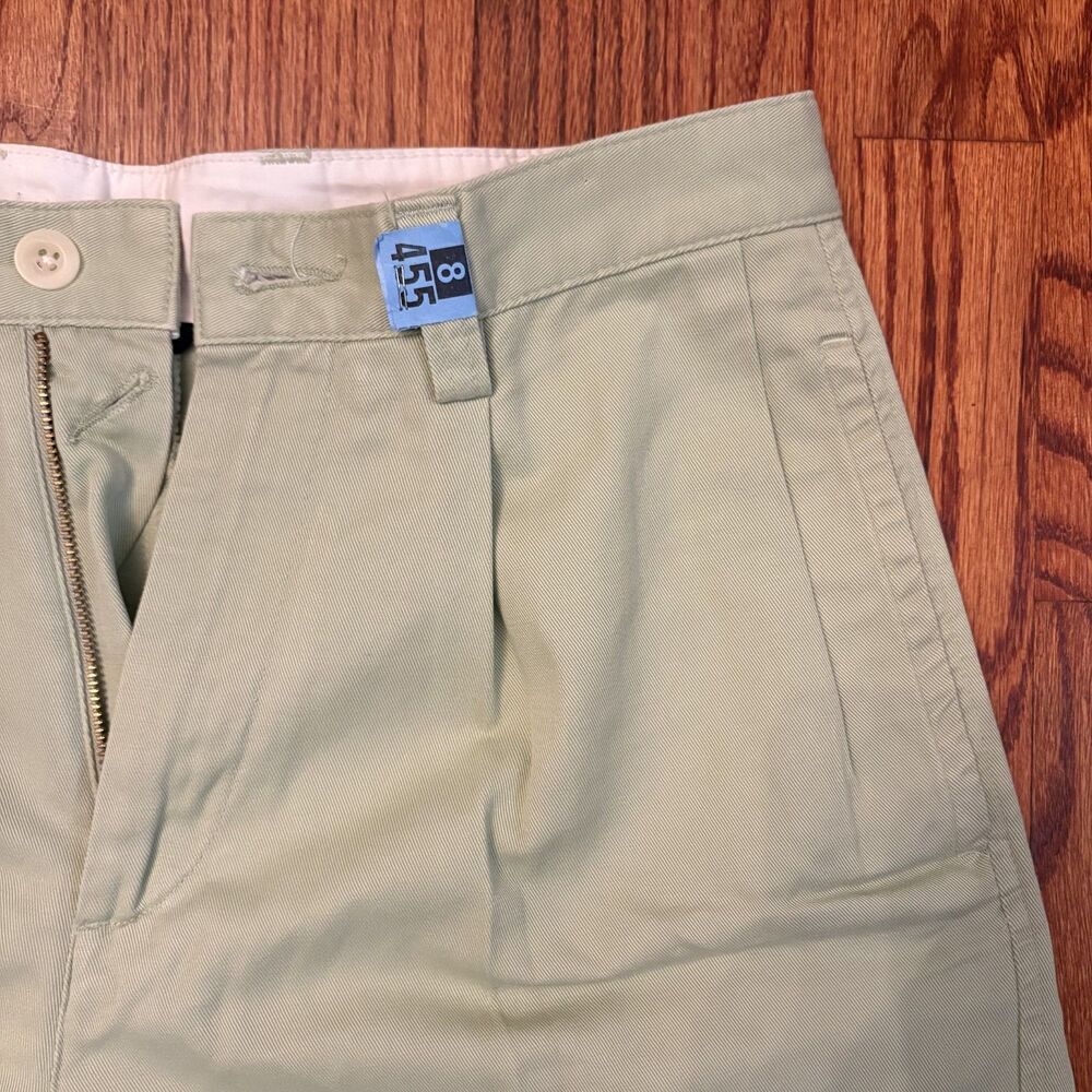 NAUTICA Classic Fit Pleated Shorts Khaki Green Size 30W - Picture 4 of 5